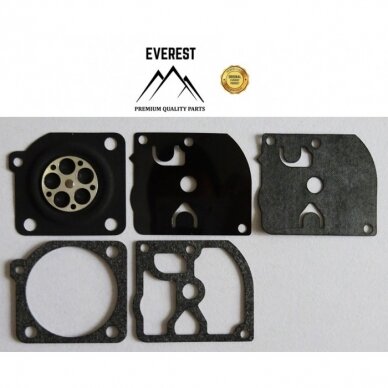 Karbiuratoriaus membranos komplektas tinkanits Husqvarna 343r, 345r Stihl 021, 023, 025 008195