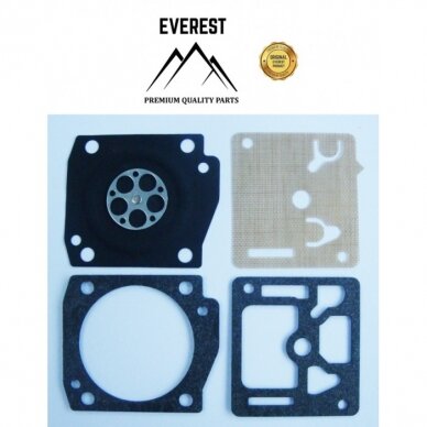 Karbiuratoriaus membranų komplektas zama gnd-54 tinkanits Husqvarna 355 efco 147, 152 007781