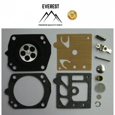 Karbiuratoriaus membranų rinkinys tinkanits Husqvarna 245r,250r,252rx, 254, 257, 262, 262xp, 340 007783